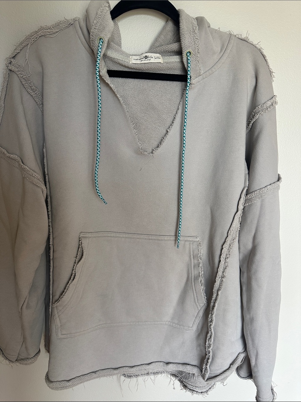 NATURAL LIFE BOHO Light Gray Pullover